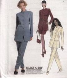 789 SMARTER MANDARIN  JACKET,PANTS,SKIRT PATTERN 16-20